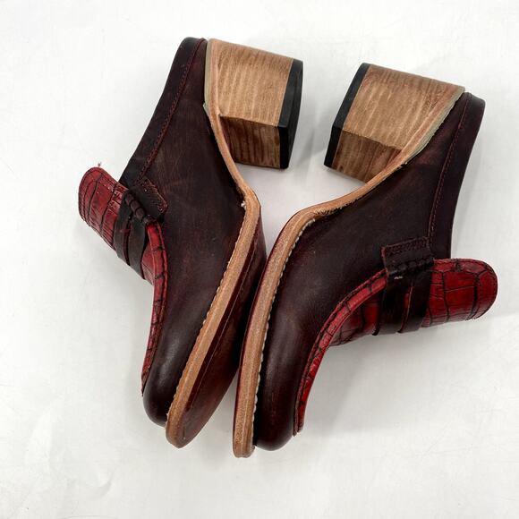 Freebird 8 Collins Red Heeled Mules - Picture 5 of 8